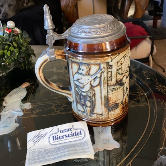 Gerz Bierseidel Other - Vintage Rare Find 1940-1960’s W. German Beer Stein in mint condition